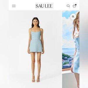 Sau Lee Andi Tweed Mini Dress
